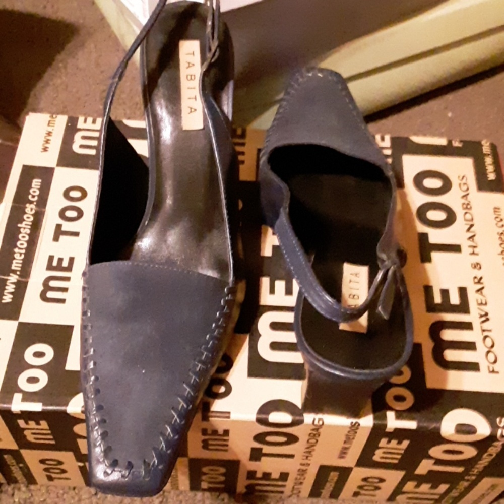 Tabata dress shoes with small wedge heals.